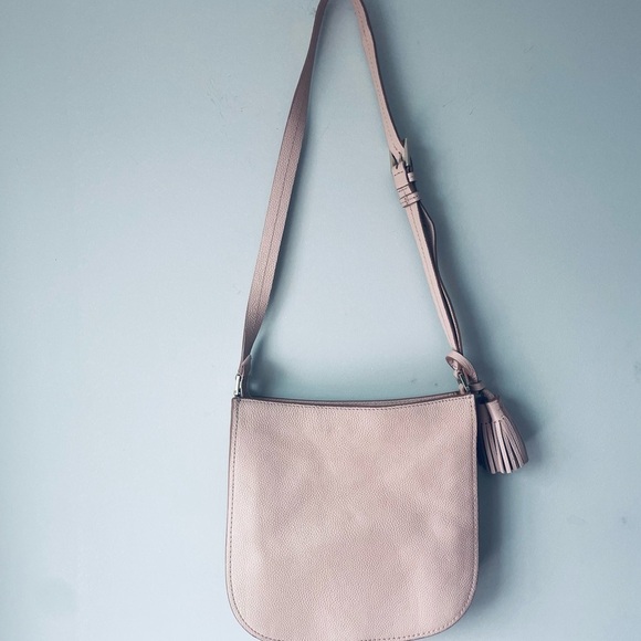 Kate Spade Orchard Street Hemsley Pink and Cream Crossbody Bag with Tassel - Picture 6 of 9